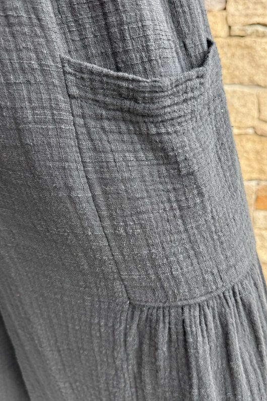 Pure Cotton Santos Quinn Culotte Pant Black /14 =